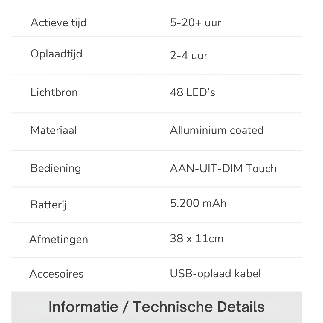 Lumira - aanbieding draadloze lampen set Information Image